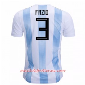 Maillot/Tenue Argentine Fazio 3 Domicile Coupe du monde 2018